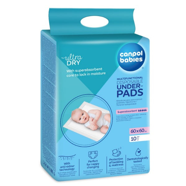 Canpol babies Suport Pt. Schimbat Scutece Unica Folosinta 60x60 cm 10 BUC